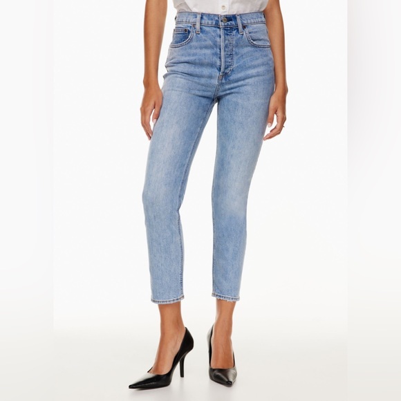 Denim Forum from Aritzia light wash jeans - Picture 4 of 4